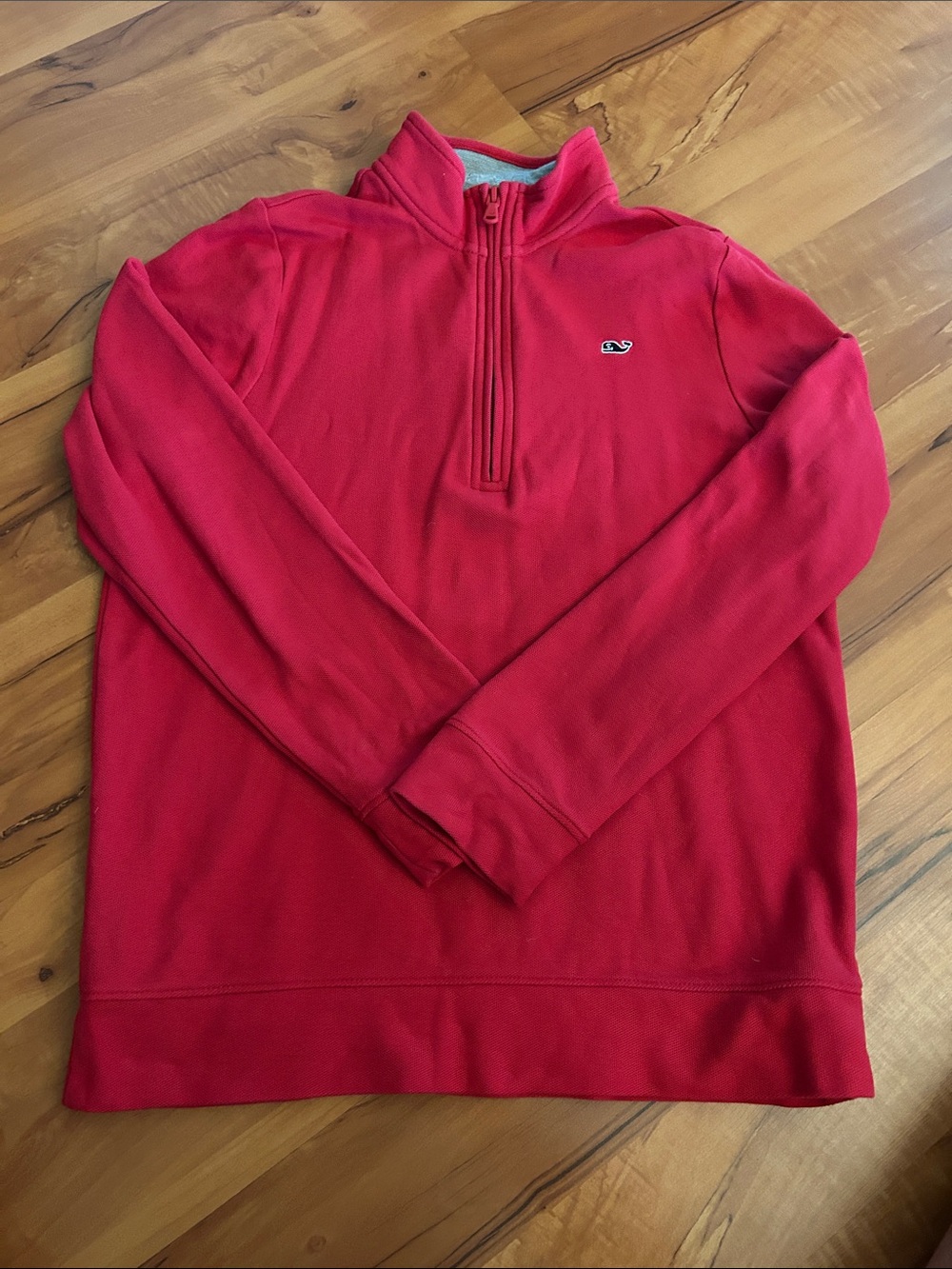 Boy’s Red Half-Zip Sweater Pullover